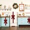 6 Pieces Christmas Door Cabinet Bows Large Christmas Red Buffalo Plaid Ribbons Cabinet Door Bows for Christmas Festive Party Supplies,10 x 87 Inches